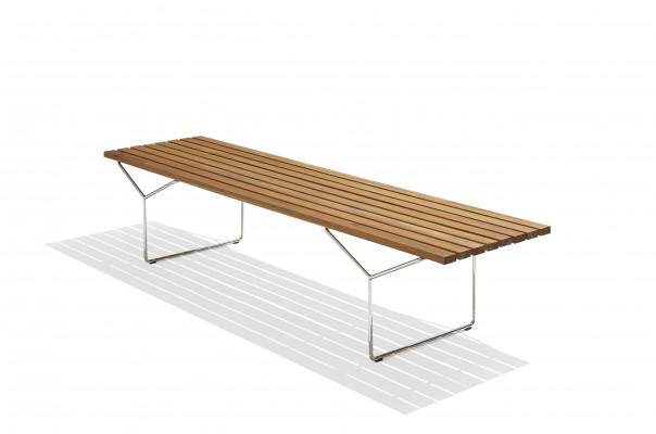 Bertoia Slatted Wooden Bench