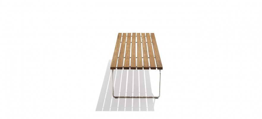 Bertoia Slatted Wooden Bench