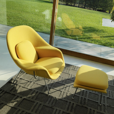 Saarinen Womb Chair with Ottoman