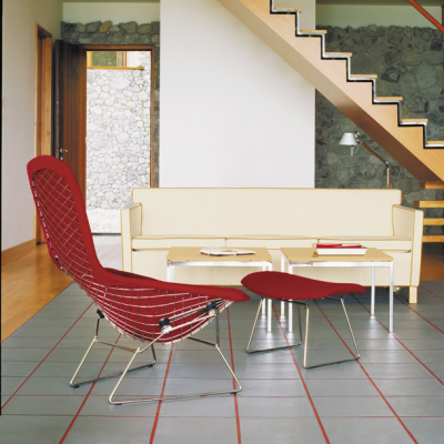 Bertoia Bird Chair and Ottoman