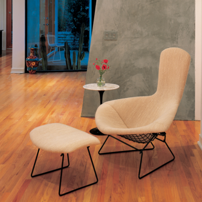 Bertoia Bird Chair and Ottoman