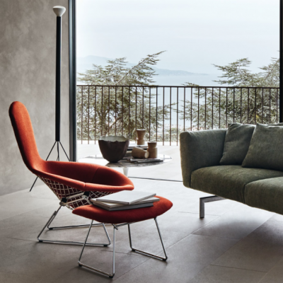 Bertoia Bird Chair and Ottoman