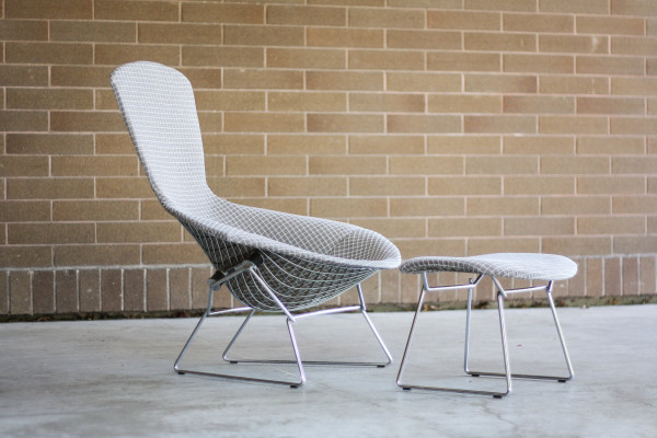 Bertoia Bird Chair and Ottoman