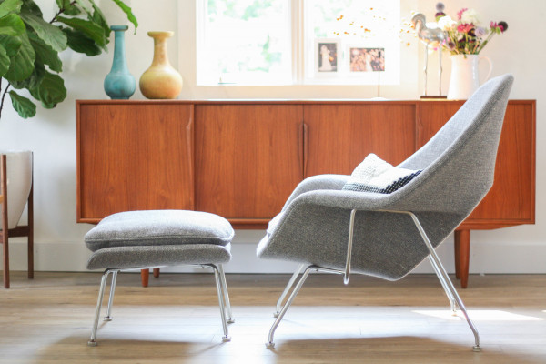 Saarinen Womb Chair with Ottoman