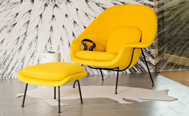 Saarinen Womb Chair with Ottoman