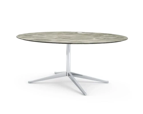 Florence Knoll Oval and Round High Tables