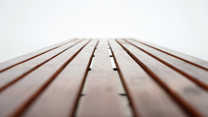 Bertoia Slatted Wooden Bench