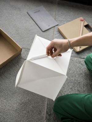 Paper Cube Table Lamp