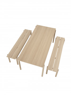 Linear Wood Bench