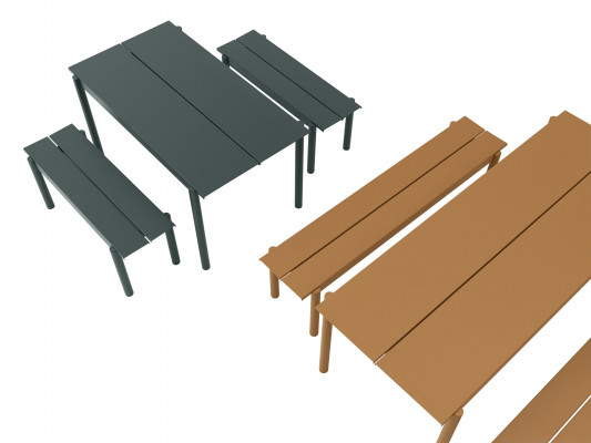 Linear Steel Bench