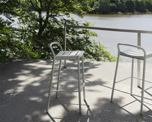 Linear Steel Stool