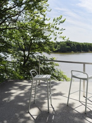 Linear Steel Stool
