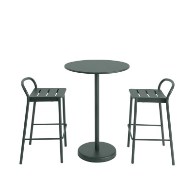 Linear Steel Stool