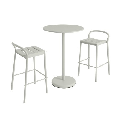 Linear Steel Stool