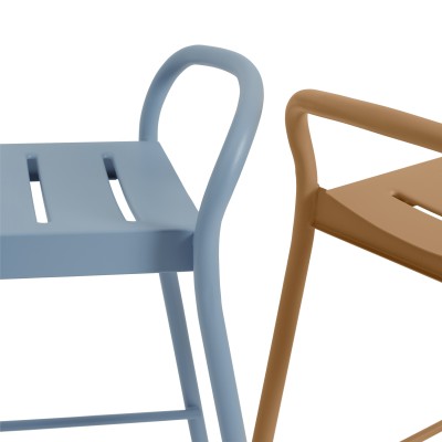 Linear Steel Stool