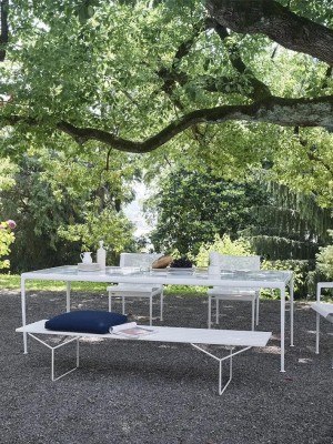Bertoia Slatted Wooden Bench